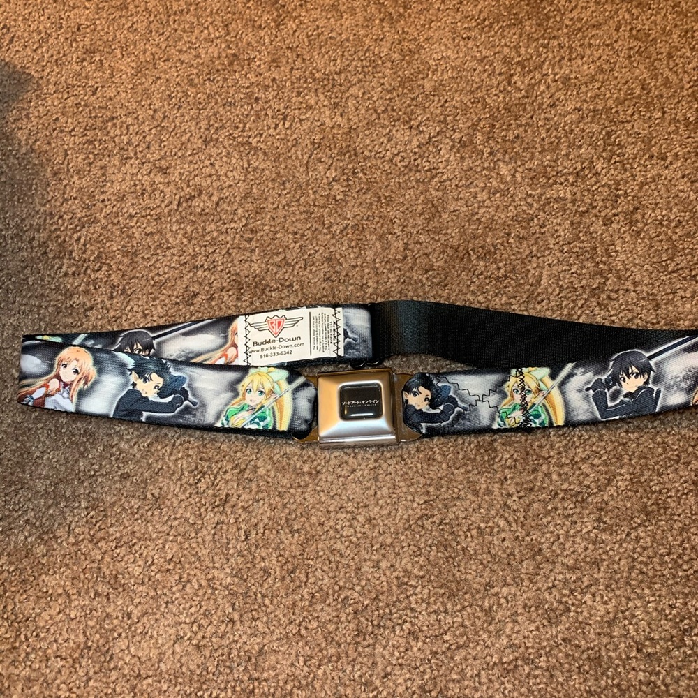 Sword Art Online seatbelt buckle belt